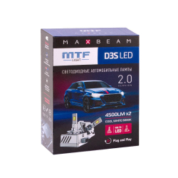 Светодиодные лампы MTF Light D5S MaxBeam 2.0 4500lm, 6000K, 35W (к-т 2шт.)