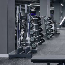 Набор прямых полиуретановых штанг (шаг 5 кг, 5 шт) PROFI-FIT 35-55 кг