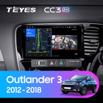 Teyes CC3 2K 10,2"для Mitsubishi Outlander 2018-2021 (прав)