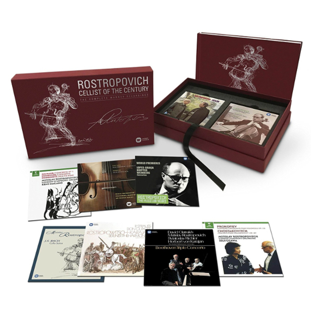 Mstislav Rostropovich / Cellist Of The Century (The Complete Warner Recordings)(40CD+3DVD)