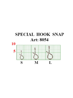 Застежка рыболовная НАХЛЫСТ/БАЛАНСИР Special Hook Snap 8054 L