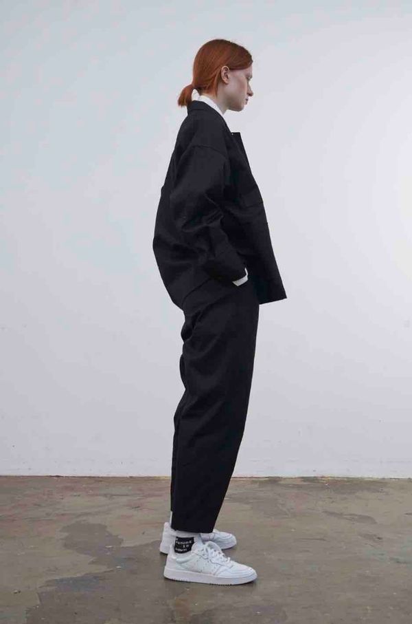 Брюки Futureisnown Pants Wide Classic Черные - фото 4