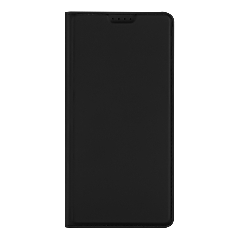 Чехол книжка из черной кожи для OnePlus 15R, Ace 6 и 6T, серия Skin Pro Series от Dux Ducis