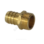 Переходник штуцерный латунь неразъемный для шланга Дн 20х1/2" НР SantechSystems