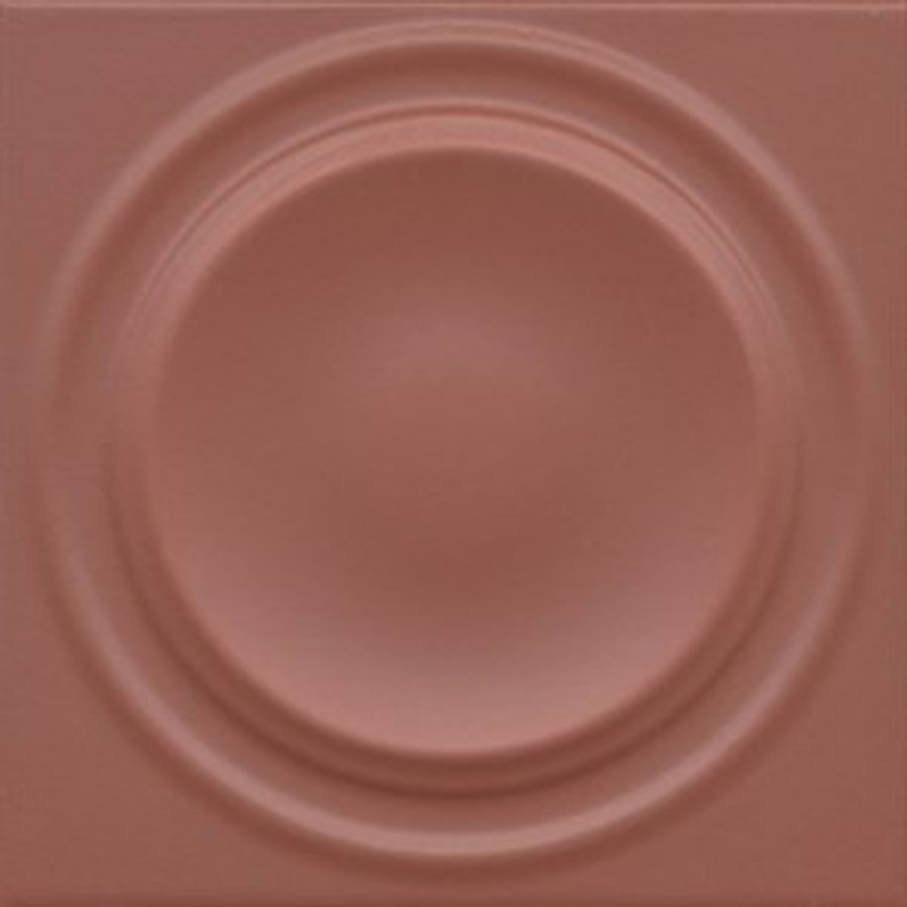 Керамический декор KERAMA MARAZZI АКВА АЛЬТ (2) красный матовый структура 20х20 9,5 мм. OBE003