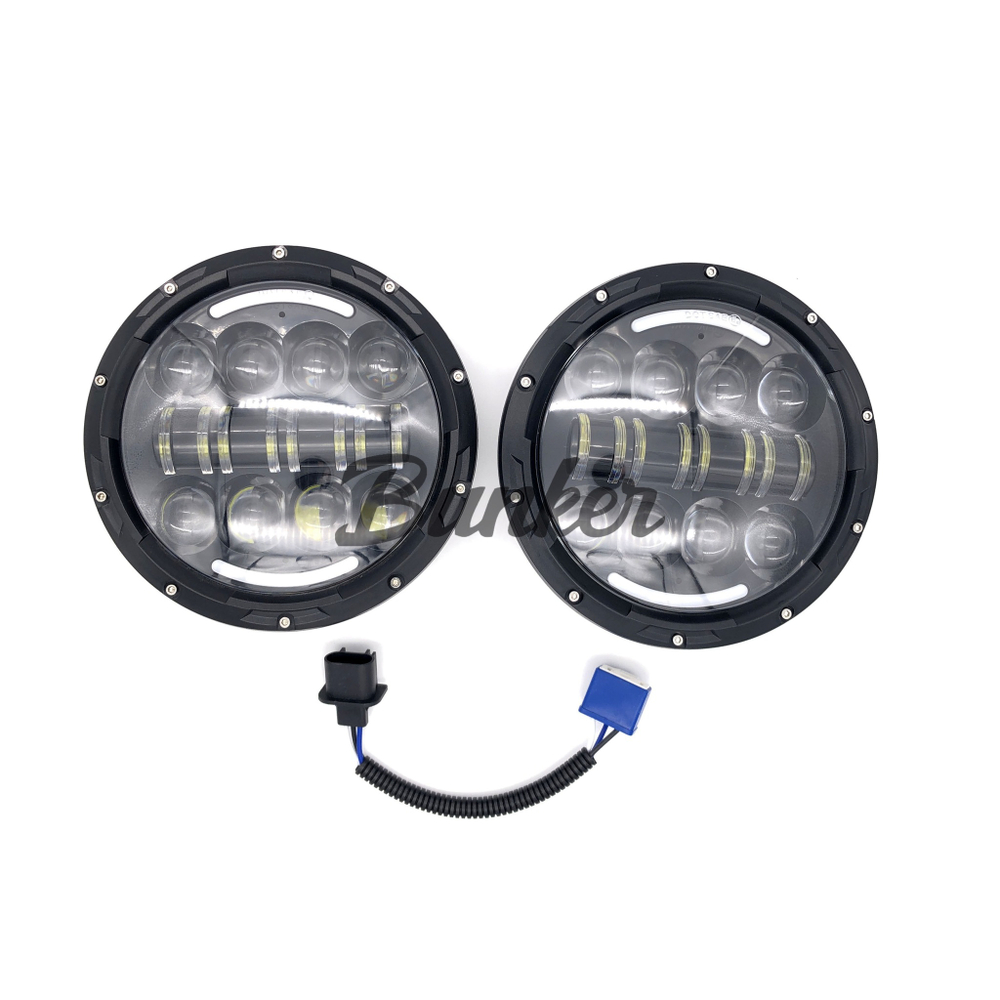 Светодиодная фара головного света MATRIX LED 7" дюймов для Нива УАЗ Land Rover G-Wagen