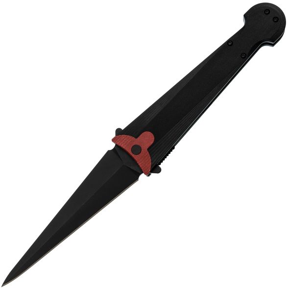 Цена наСкладной нож Daggerr Cinquedea all black DLC, сталь VG-10, рукоять G10