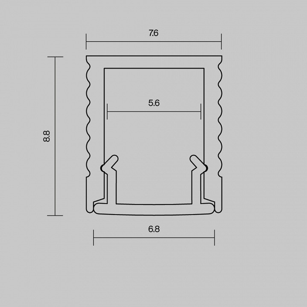 Короб накладной Maytoni Led Strip Накладной профиль 631010