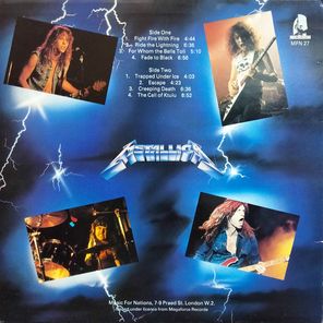 Metallica / Ride The Lightning (LP)