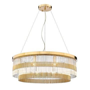 Подвесная люстра 10*Е14 6813/17 LM-10 латунь Brillante Divinare