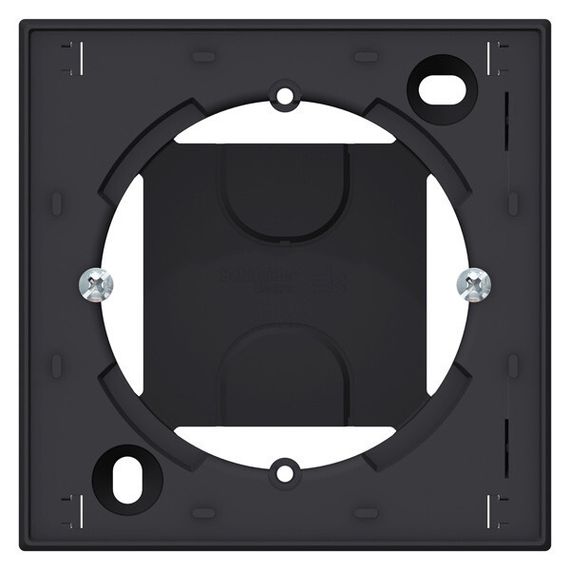 Коробка переходник Systeme Electric ATLASDESIGN 1-постовая карбон 36374