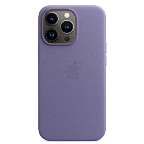 Кожаный чехол с поддержкой MagSafe Apple Leather Case для iPhone 13 Pro, Wisteria (Сиреневая глициния)