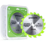 Диск пильный  по дереву для циркулярной пилы Greenworks, Арт. 2955807, 165x1.6x20 мм, 18T — фото 2