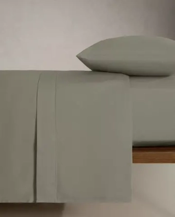 ZARA HOME (300 НИТЕЙ) ПОДОДЕЯЛЬНИК ИЗ САТИНА, СИНИЙ