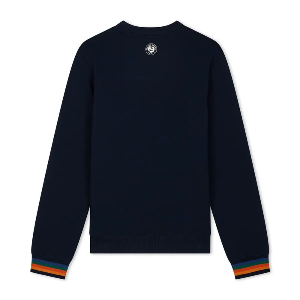 Мужская теннисная кофта Roland Garros Color Lines - navy blue