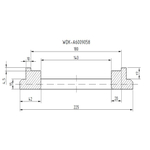 Фланец для установки колес WDK-A6009058