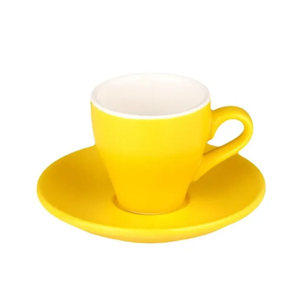 Кофейная пара 100 мл желтая матовая d 6,4 см h6,2 см Barista (Бариста) P.L. Proff Cuisine [6]