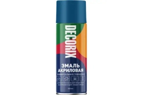 Аэрозольная эмаль универсальная Decorix 520 мл, RAL 5005, сигнальный синий глянцевый 0101-5005 DX