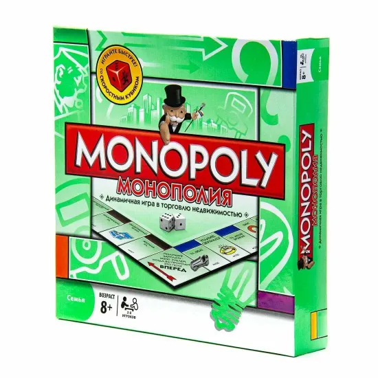 НАСТОЛЬНАЯ ИГРА МОНОПОЛИЯ " ТОРГОВЛЯ НЕДВИЖИМОСТЬЮ"