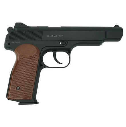 Пистолет пневматический Borner APS-S (Стечкин) Black, кал. 4,5 мм (пластик)