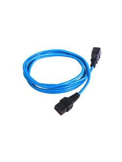 REM Шнур питания с фиксатором IEC 60320 C19/IEC 60320 C20, 16 А / 250 В (3 * 1,5), длина 3 м, синий R-16-Cord-C19-C20-3-Blue