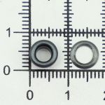 Люверсы металл ⌀3.0 мм (внутр.), h=4.0 мм, внешн. ⌀7.5 мм, черный, 100 шт, S090816, BIG