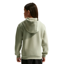 Детская теннисная куртка Nike Club Fleece Full-Zip - spruce fog/white