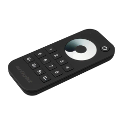 Пульт SMART-R24-DIM Black (8 зон, 2.4G) (Arlight, IP20 Пластик, 5 лет) 031935