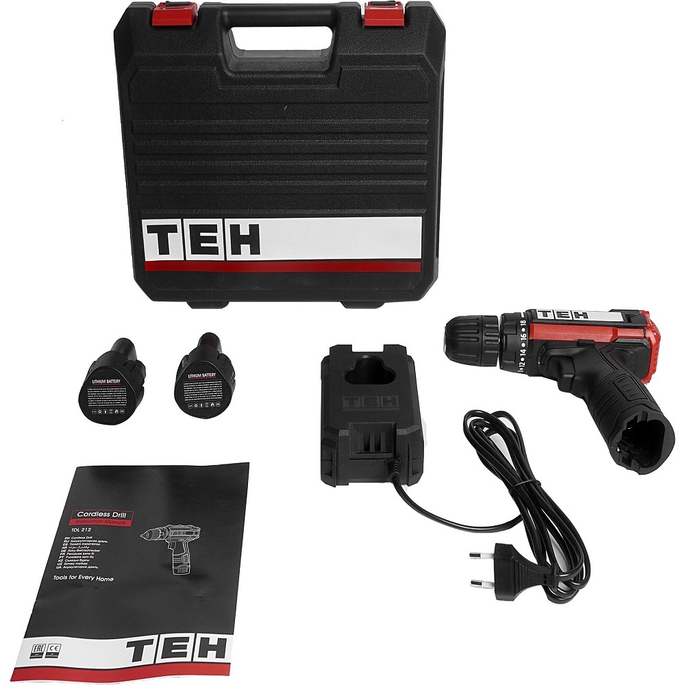 СПЕЦИАЛЬНОЕ ПРЕДЛОЖЕНИЕ ! Дрель-шуруповерт аккумуляторный TEH TDL212 12V