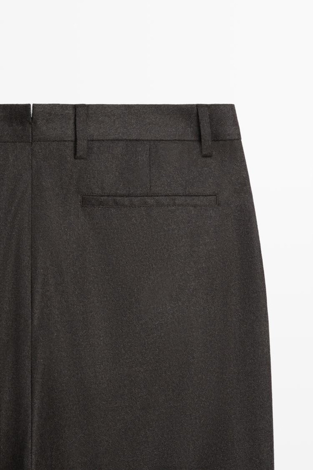 Massimo Dutti Костюмные брюки из 100% шерсти, коричневый