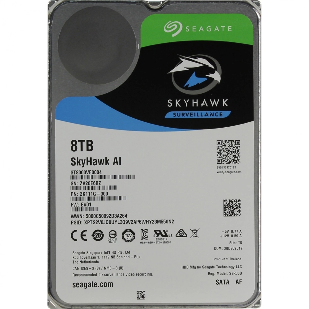 Жесткий диск Seagate SkyHawk AI 8Tb (ST8000VE0004)