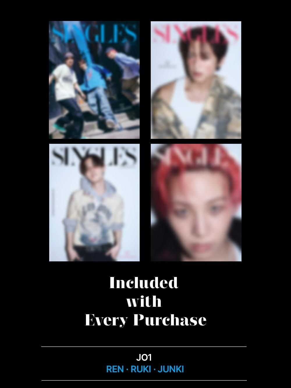 (ПРЕДЗАКАЗ) публикация SINGLES JAPAN - VOL.22 JO1 REN, RUKI, JUNKI A Type