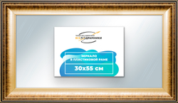 Зеркало настенное в раме 30x55