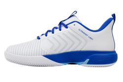 Женские теннисные кроссовки K-Swiss Ultrashot Light Clay - white/dazzling blue/baltic sea