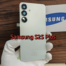 Крышка для Samsung S25 Plus (заднее стекло) "Премиум качество" цвет: Светло-Зелёный / Мятный