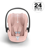 Коляска Cybex Priam IV Matt Black complete Cloud T Peach Pink Plus Base T 3 в 1 Sepia Black