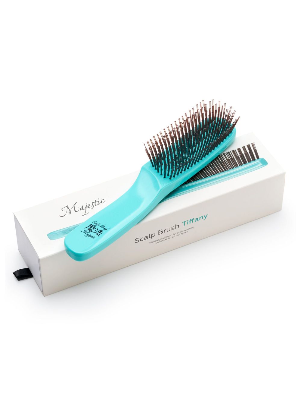 Расческа Majestic Scalp Brush бирюзовый