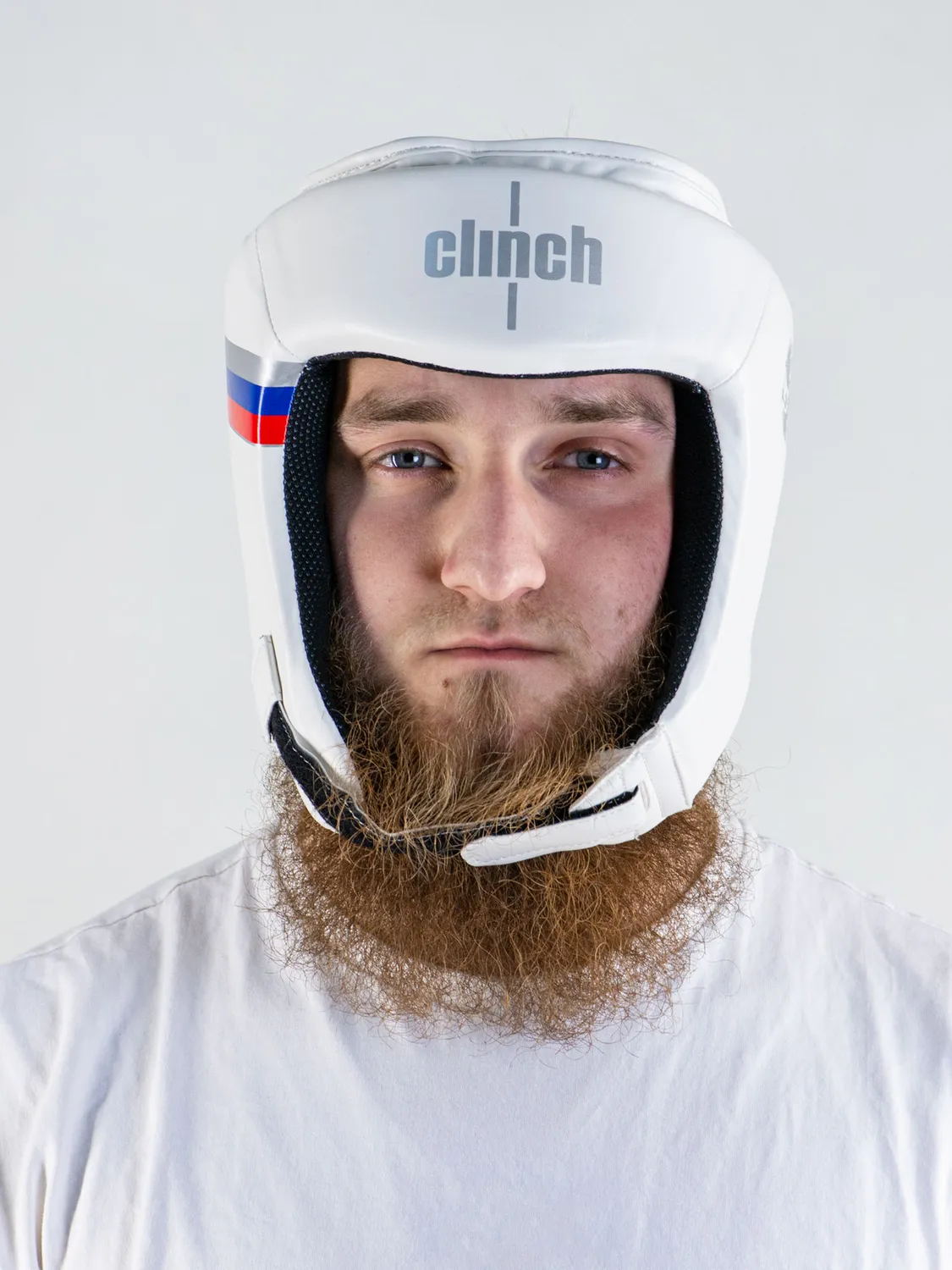 C112 Шлем боксерский Clinch Olimp белый