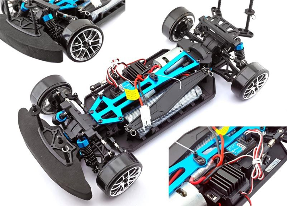 Радиоуправляемый автомобиль для дрифта HSP Flying Fish 1 - 1:10 4WD - 94103-SP1 , обновленные привода модель 2024г