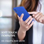 Мягкий Soft Touch чехол из силикона для SAMSUNG GALAXY A50 / 50s / 30s с бархатной подкладкой