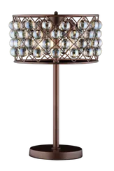 Лампа настольная NewRgy HAMT8612/3C CFG+CGN, 3×40 Вт, коричневая