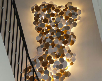 Wall lamp pandore round disk
