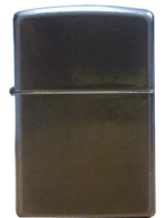Легендарная классическая американская бензиновая широкая зажигалка ZIPPO Classic Gray Dusk™ серая матовая из латуни и стали ZP-28378