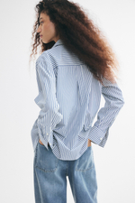 Рубашка оверсайз из ткани армюр - H&M