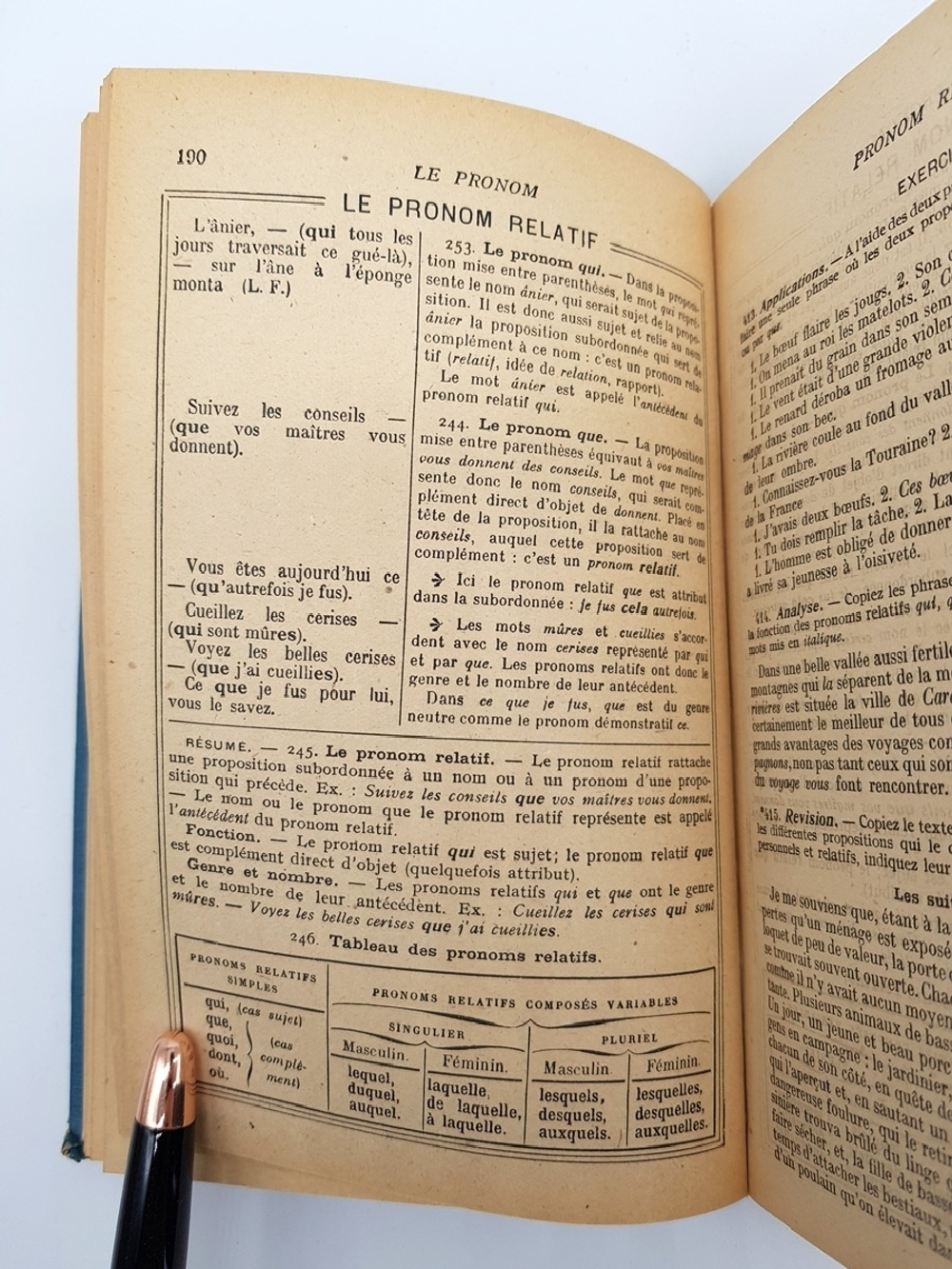 "Cours de Langue Francaise, etude du vocabulaire grammaire et exercices, composition francaise. Cours Complementaire brevet elementaire". Ch.Maquet, L.Flot, L.Roy (Ш.Маке, Л.Флот, Л.Рой). 1921г. - антикварное издание
