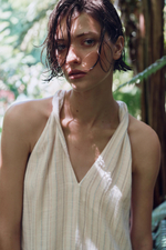 ДЛИННОЕ ПЛАТЬЕ В ПОЛОСКУ С БЛЕСТЯЩЕЙ НИТЬЮ — ZARA