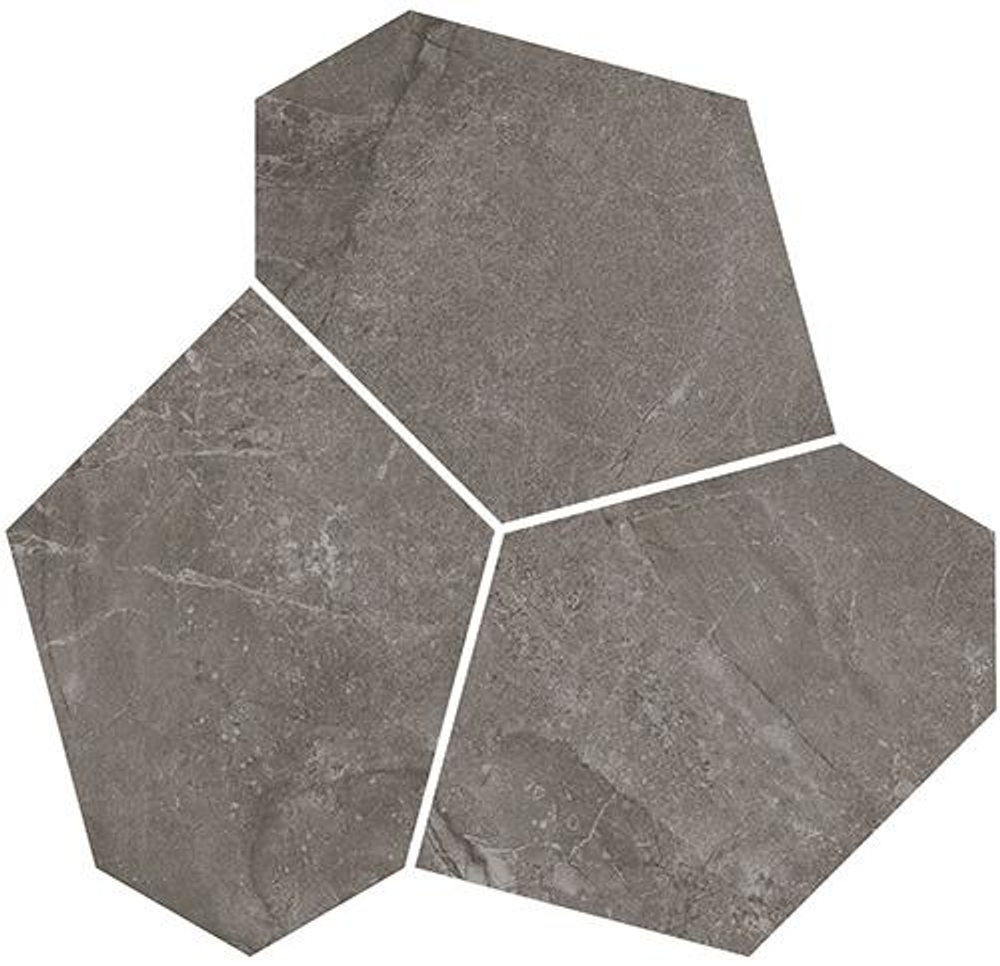 Керамогранит KERAMA MARAZZI МАРСЕЛЬ наборный коричневый матовый обрезной 26,5x25,5 / 9 мм. / KMD2HID027GR
