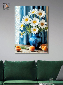 Картина Цветы у окна для интерьера 50x70см 1шт.