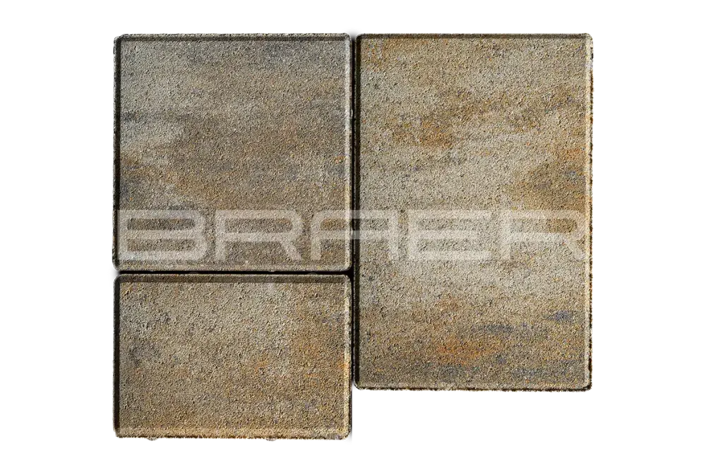 Тротуарная плитка Braer Старый город Венусбергер, Color Mix Песчаник, 40 мм