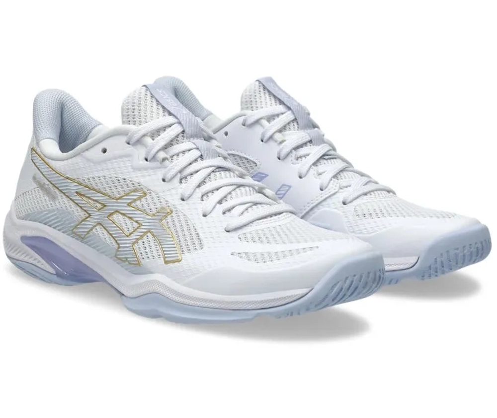 Женские кроссовки для бадминтона/сквоша Asics Blade FF 2 - white/blue fade